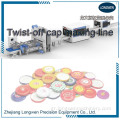 Twist off Cap Line Line / Automatic Tin Cap Making Machine / Vacuum Capping Sealing Machine